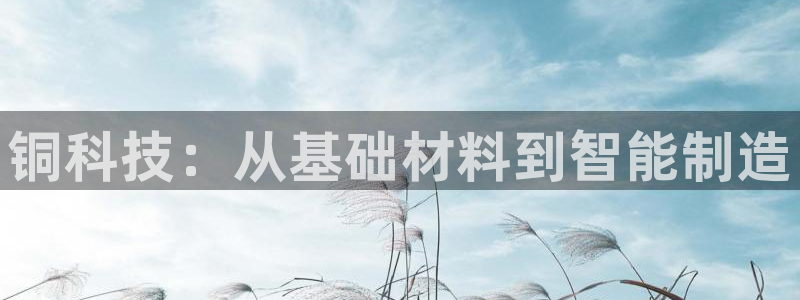 天辰臣娱乐:铜科技:从基础材料到智能制造